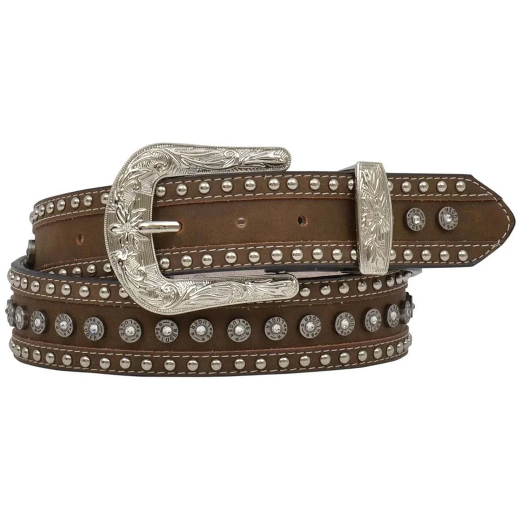Brown Shotgun Shell Women's Belt