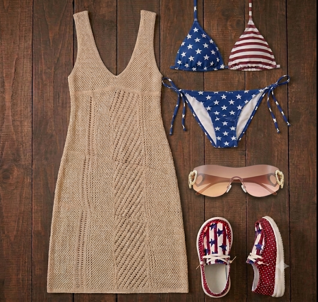 Freedom Wave Halter Bikini Set
