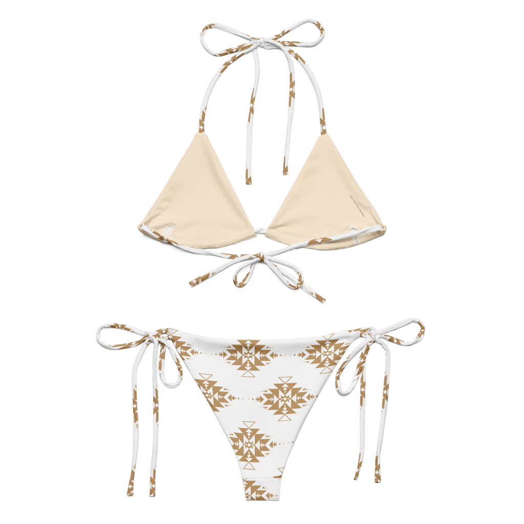 Gold Aztec String Bikini