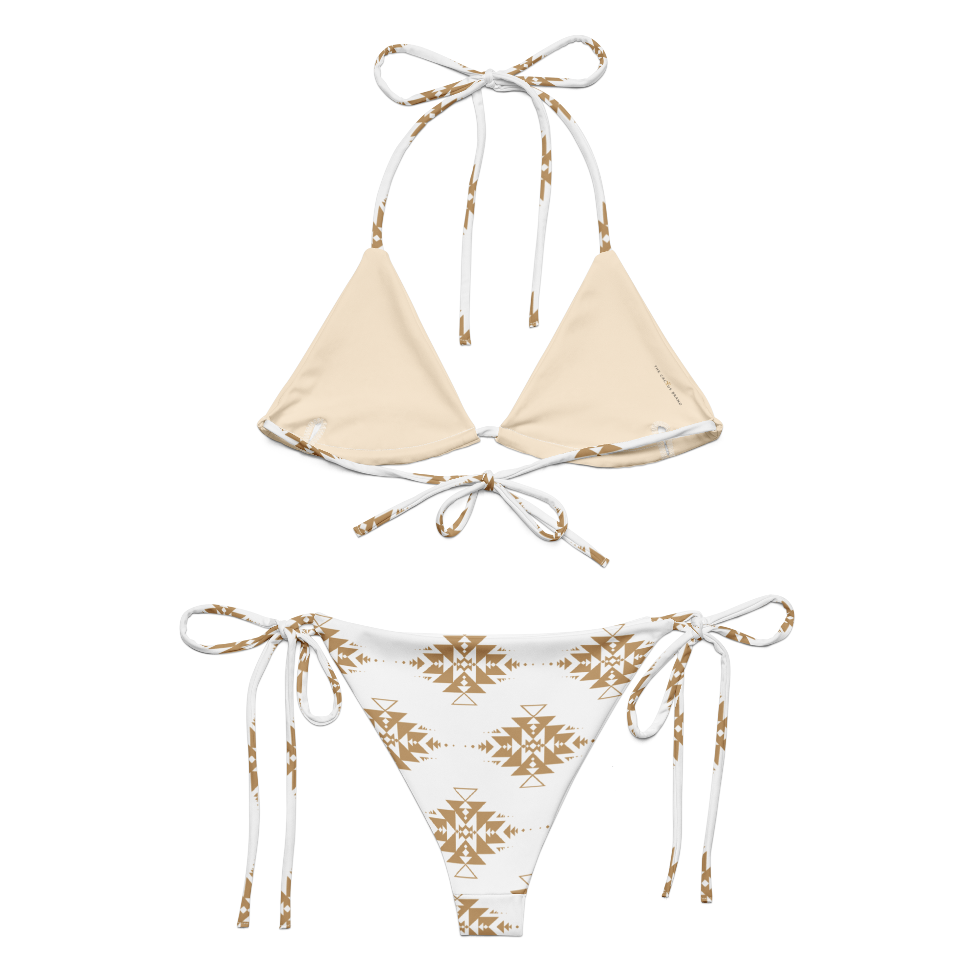 Gold Aztec String Bikini