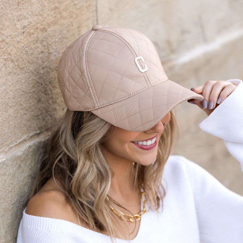 Quilted Puffer Ball Cap | Structured Adjustable Fit