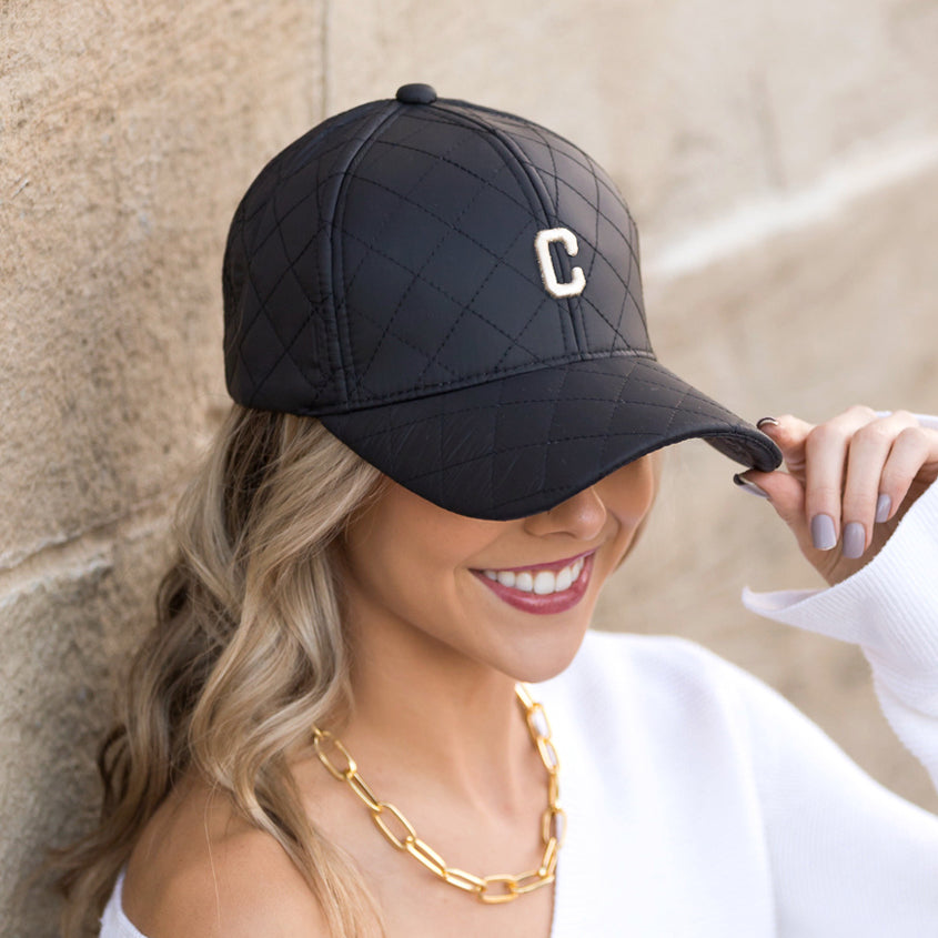 Quilted Puffer Ball Cap | Structured Adjustable Fit