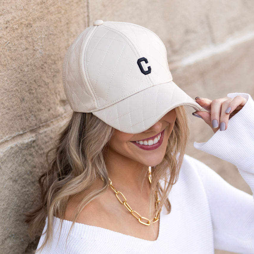Quilted Puffer Ball Cap | Structured Adjustable Fit