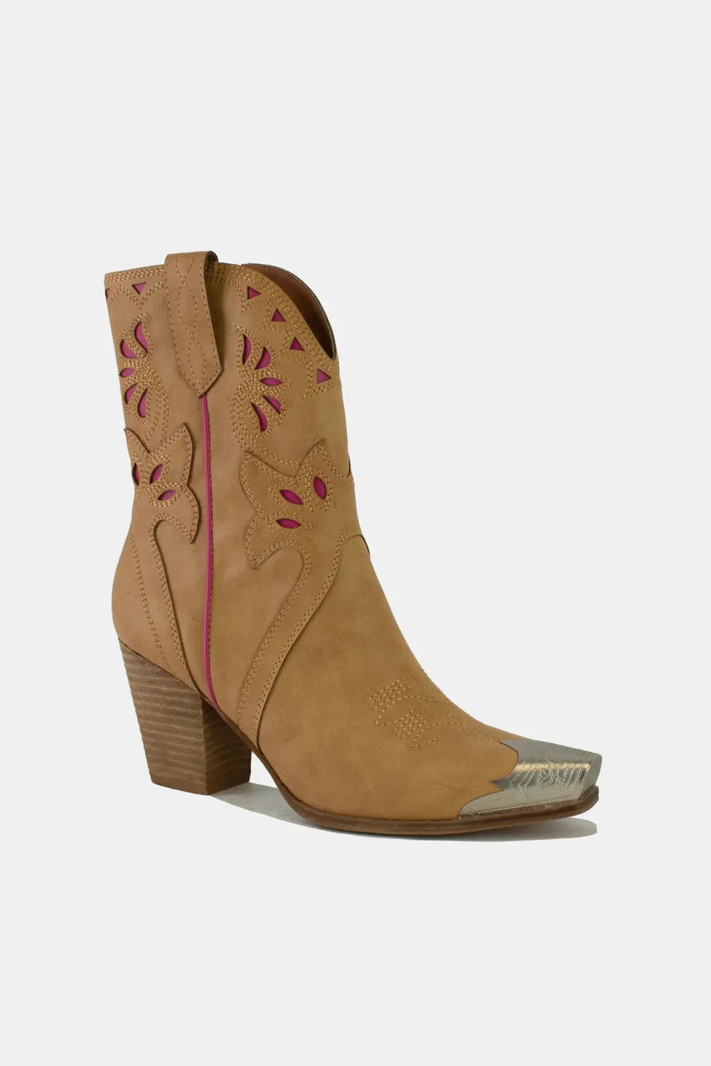 Fashion Cut-Out Floral Embroidery Boots
