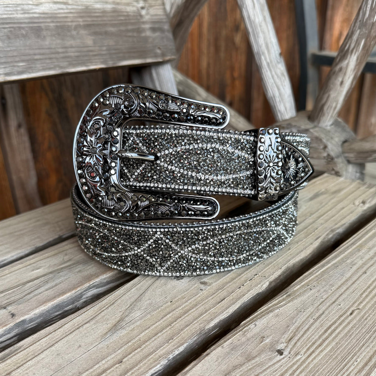 Angel Ranch Boot Stitch Bling Belt
