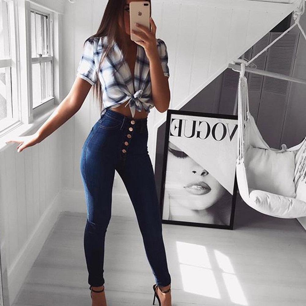 Cowgirl Chic High Waisted Skinny Jeans