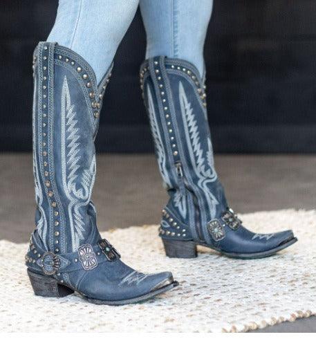 Embellished Western Cowgirl Boots