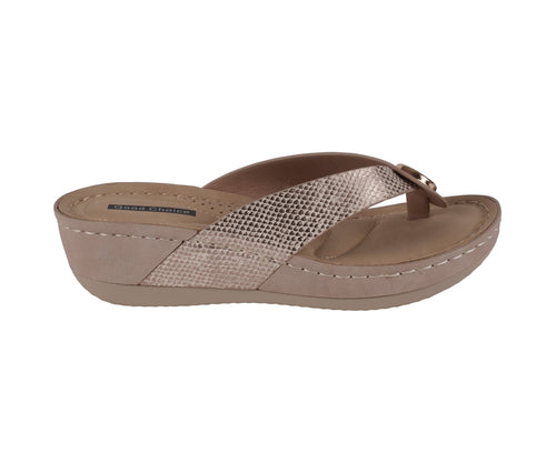 Dafni Bronze Wedge Sandals | Honey Grit Co.