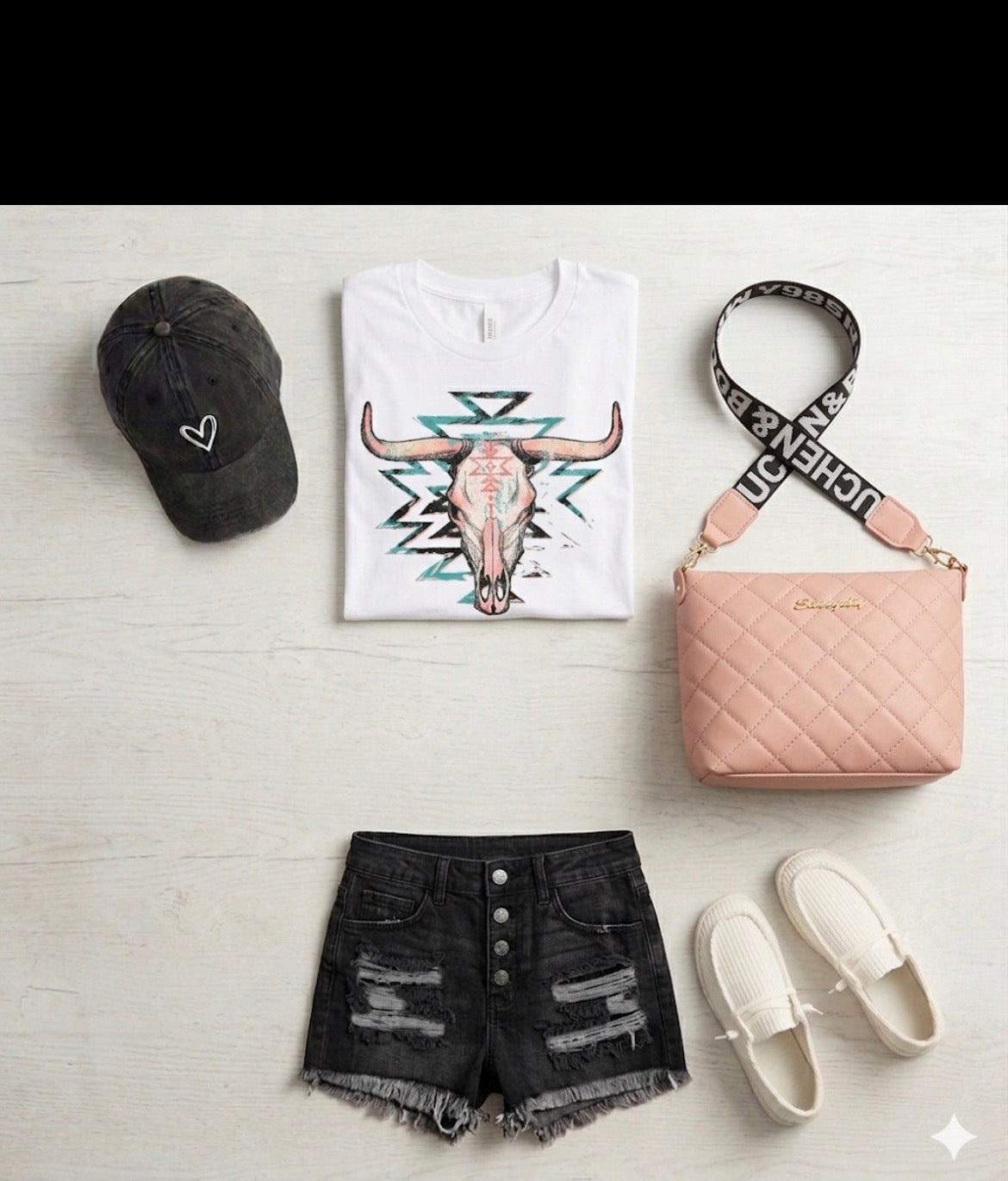 Fringed Denim Shorts