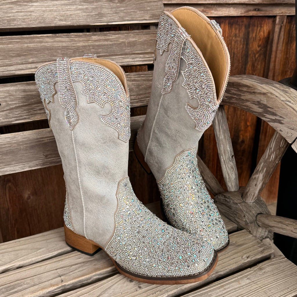 Roper Silver Rhinestone Boot