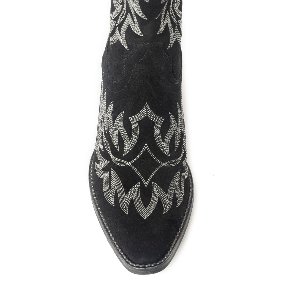 Midnight Trail Western Boots | Shadow Black