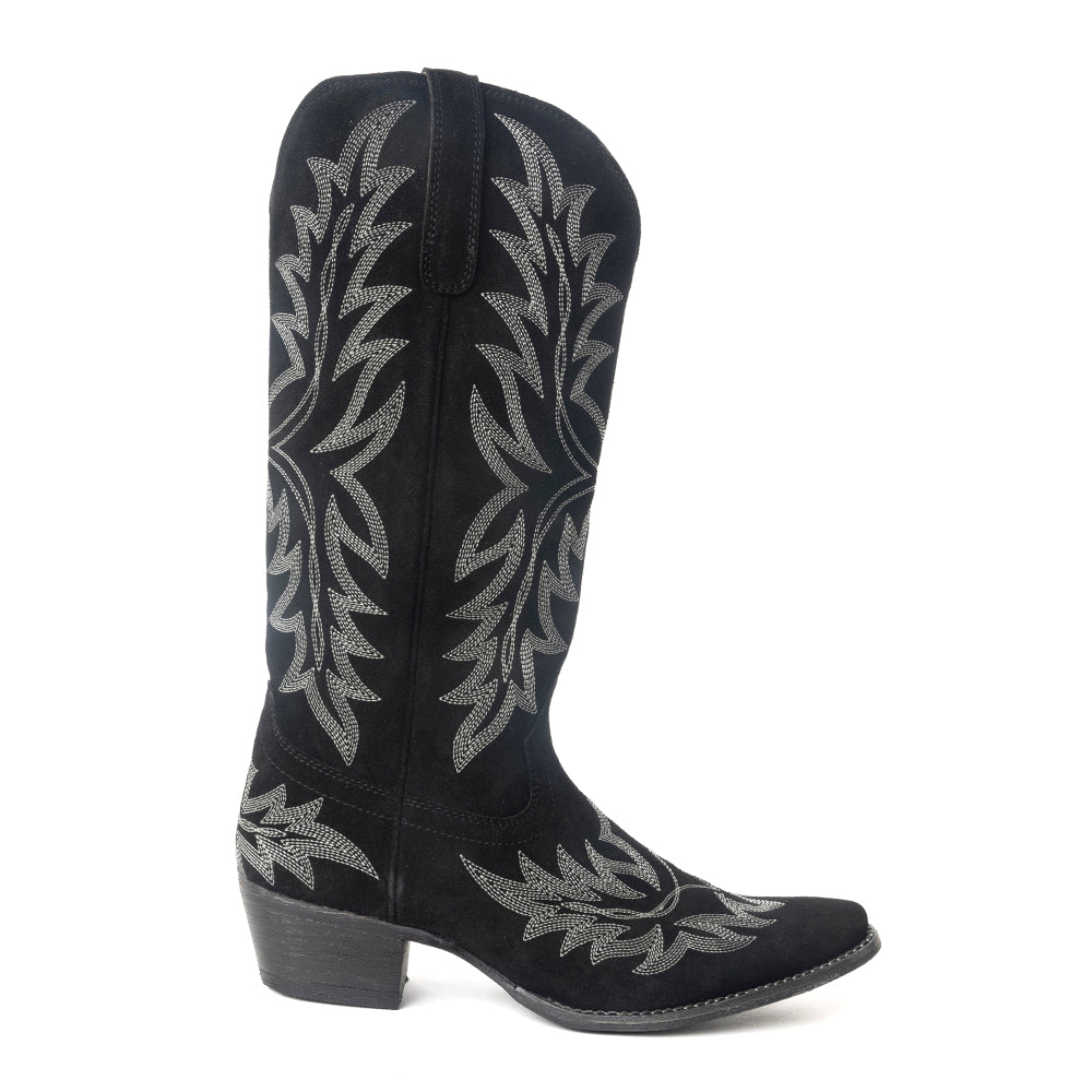 Midnight Trail Western Boots | Shadow Black