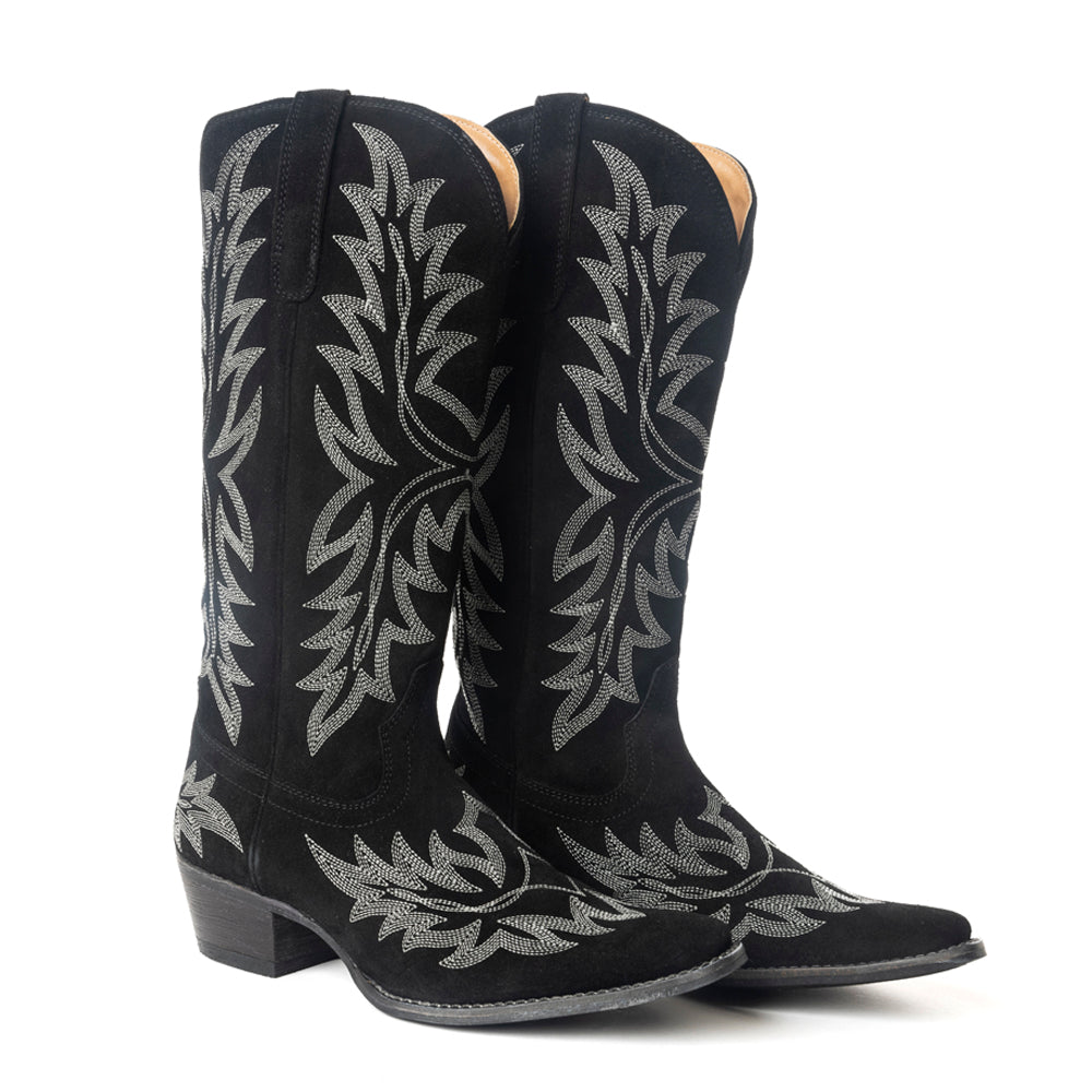 Midnight Trail Western Boots | Shadow Black