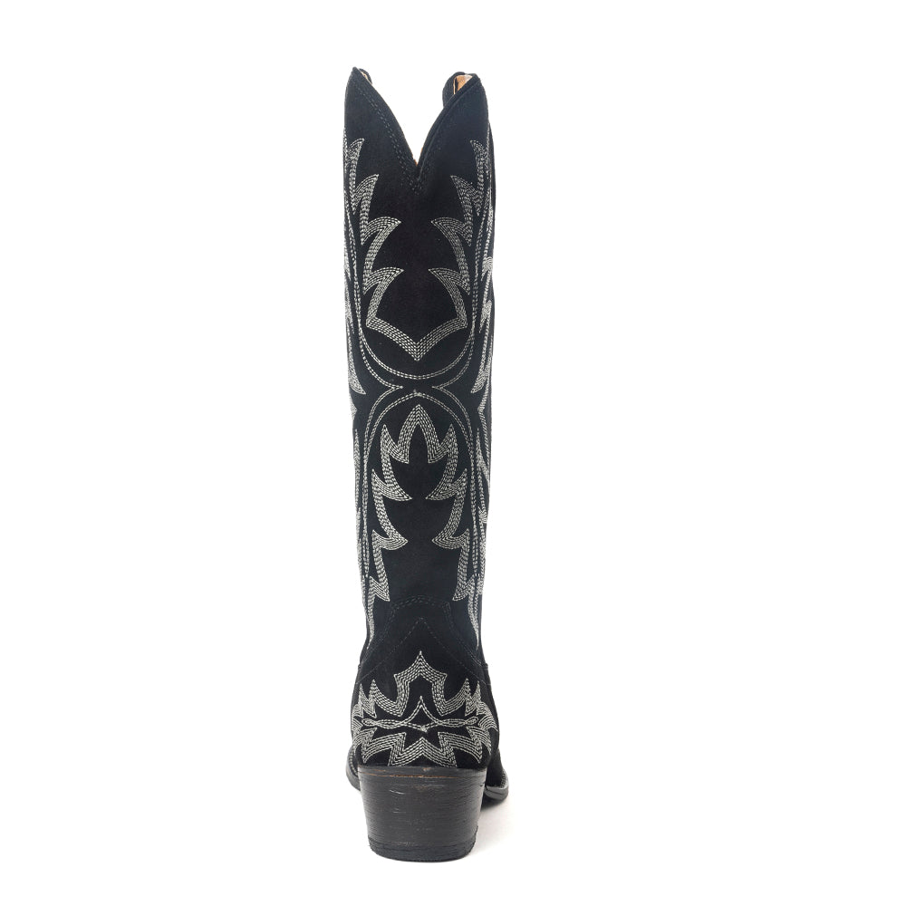 Midnight Trail Western Boots | Shadow Black