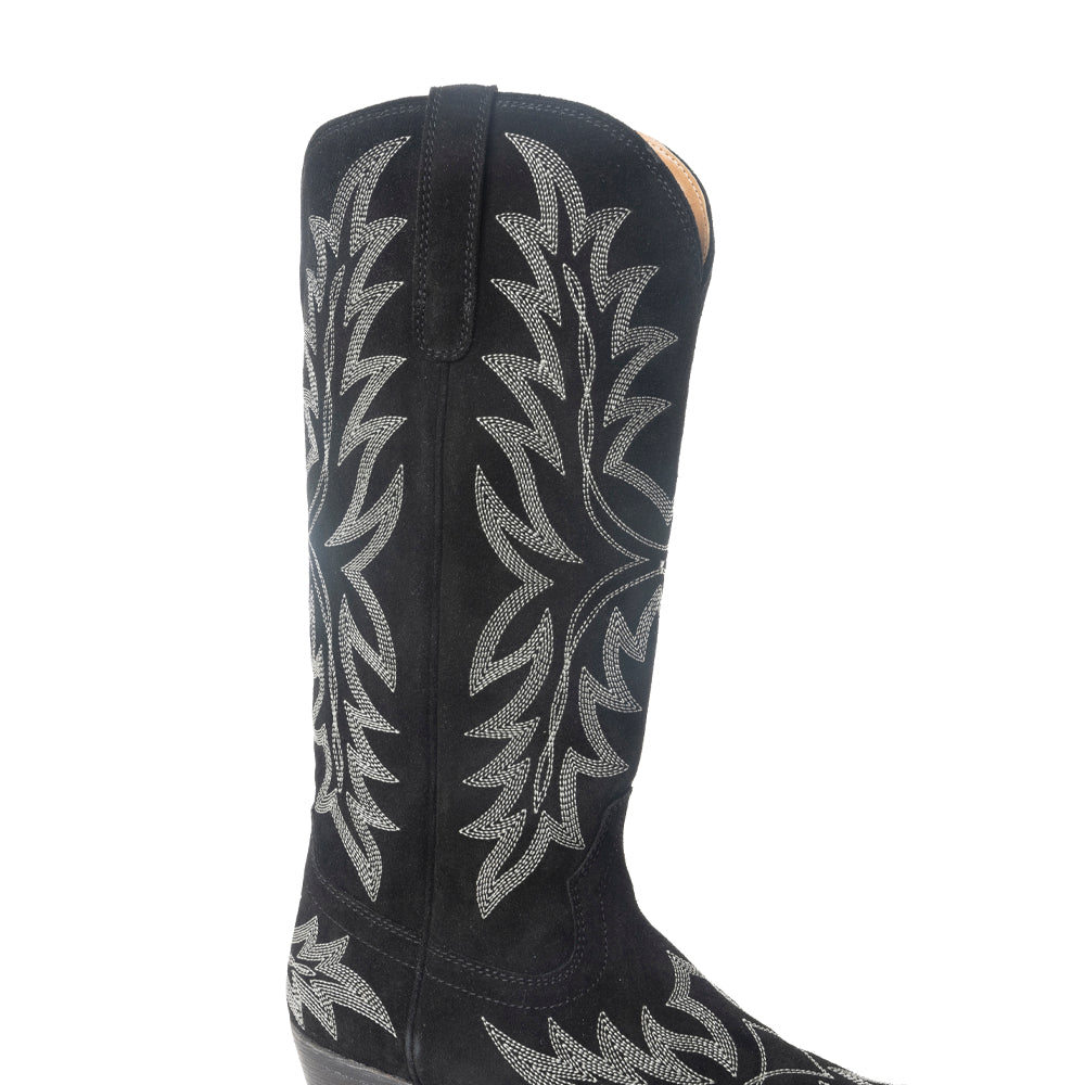 Midnight Trail Western Boots | Shadow Black