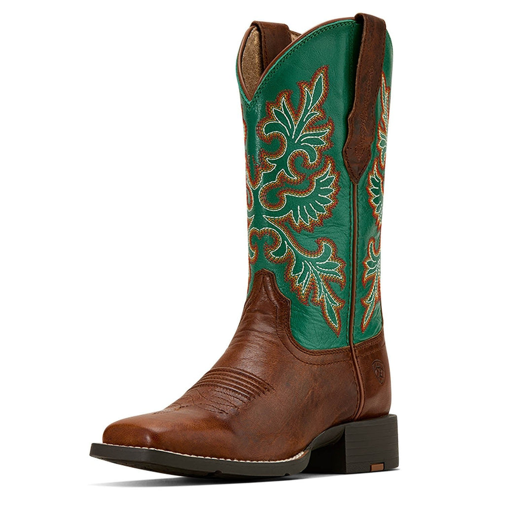Ariat Women's Round Up Wide Square Toe StretchFit Western Boot | ATS® & Wide Fit | Honey Grit Co