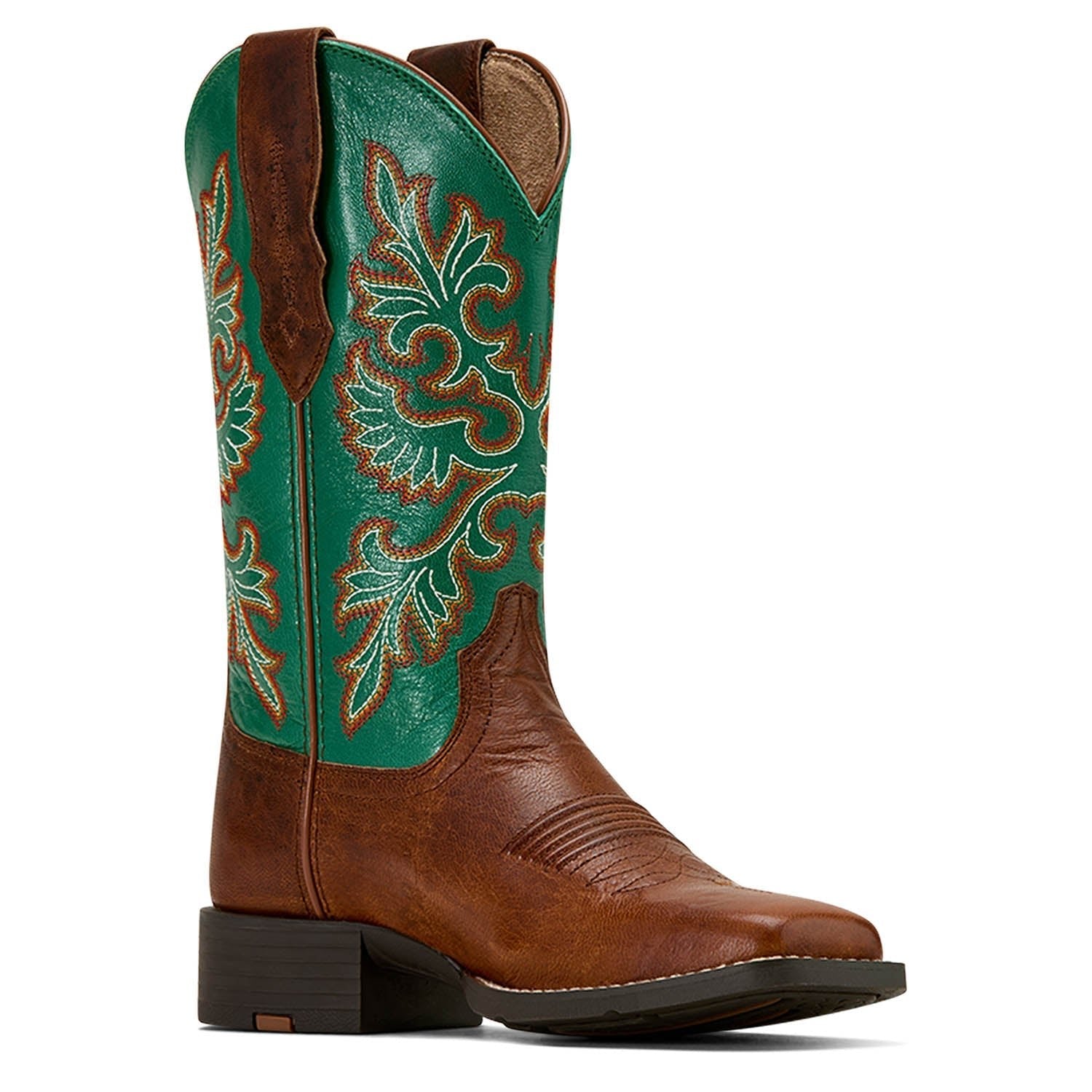 Ariat Women's Round Up Wide Square Toe StretchFit Western Boot | ATS® & Wide Fit | Honey Grit Co
