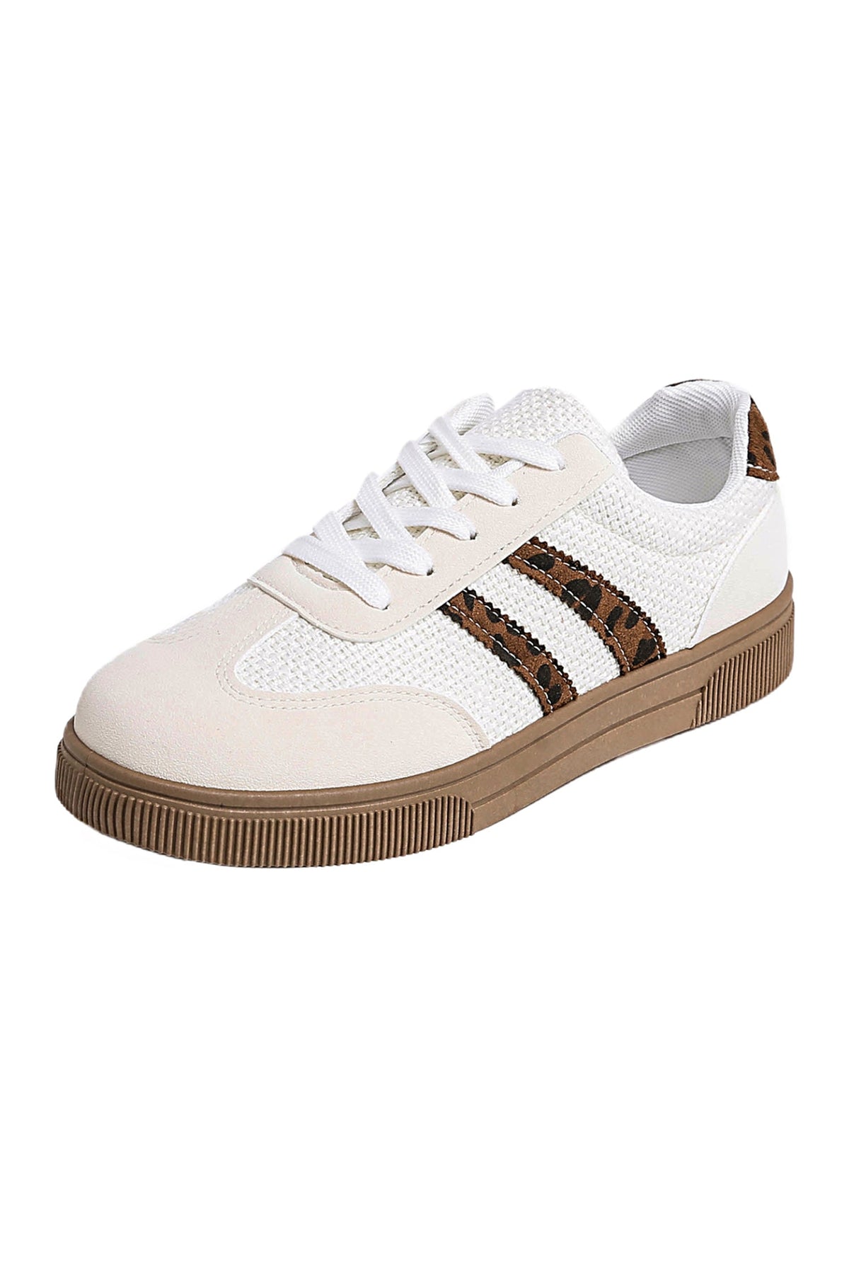Leopard Print Lace-Up Sneakers | Western Boho Style