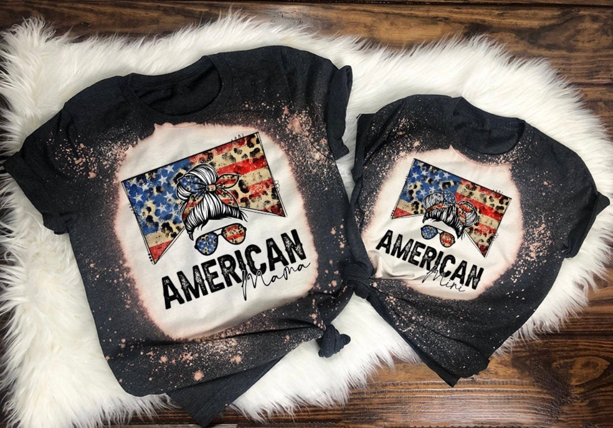 American Mama / Mini - American Flag & Leopard Print - 11 Style Options