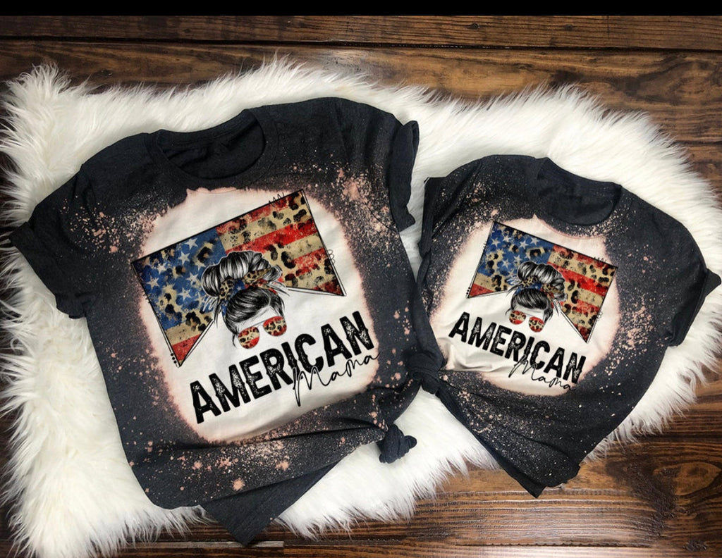 American Mama / Mini - American Flag & Leopard Print - 11 Style Options